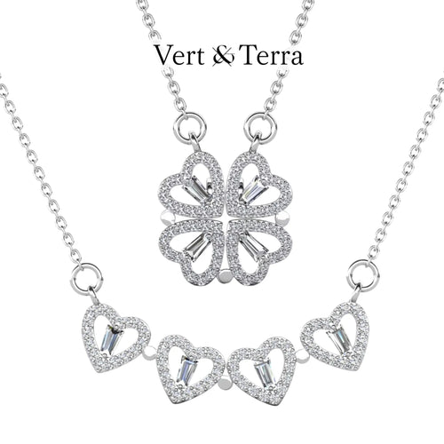 クローバーハートネックレス | 愛と幸運の証