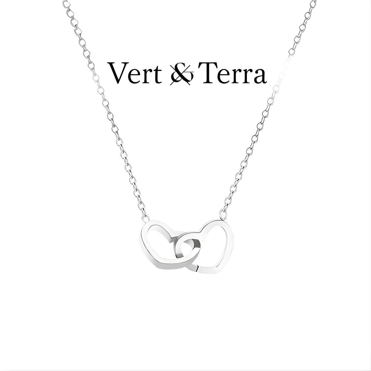 ダブルハートネックレス | 永遠の愛の誓い – Vert & Terra