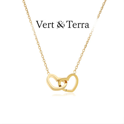 ダブルハートネックレス | 永遠の愛の誓い