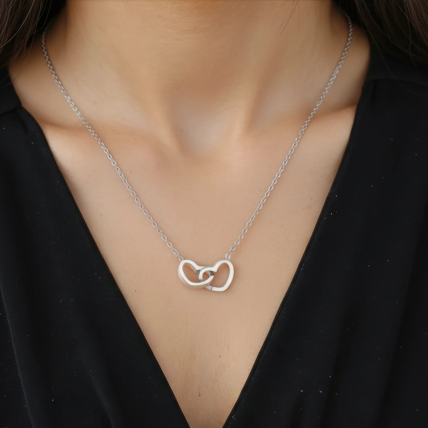 ダブルハートネックレス | 永遠の愛の誓い