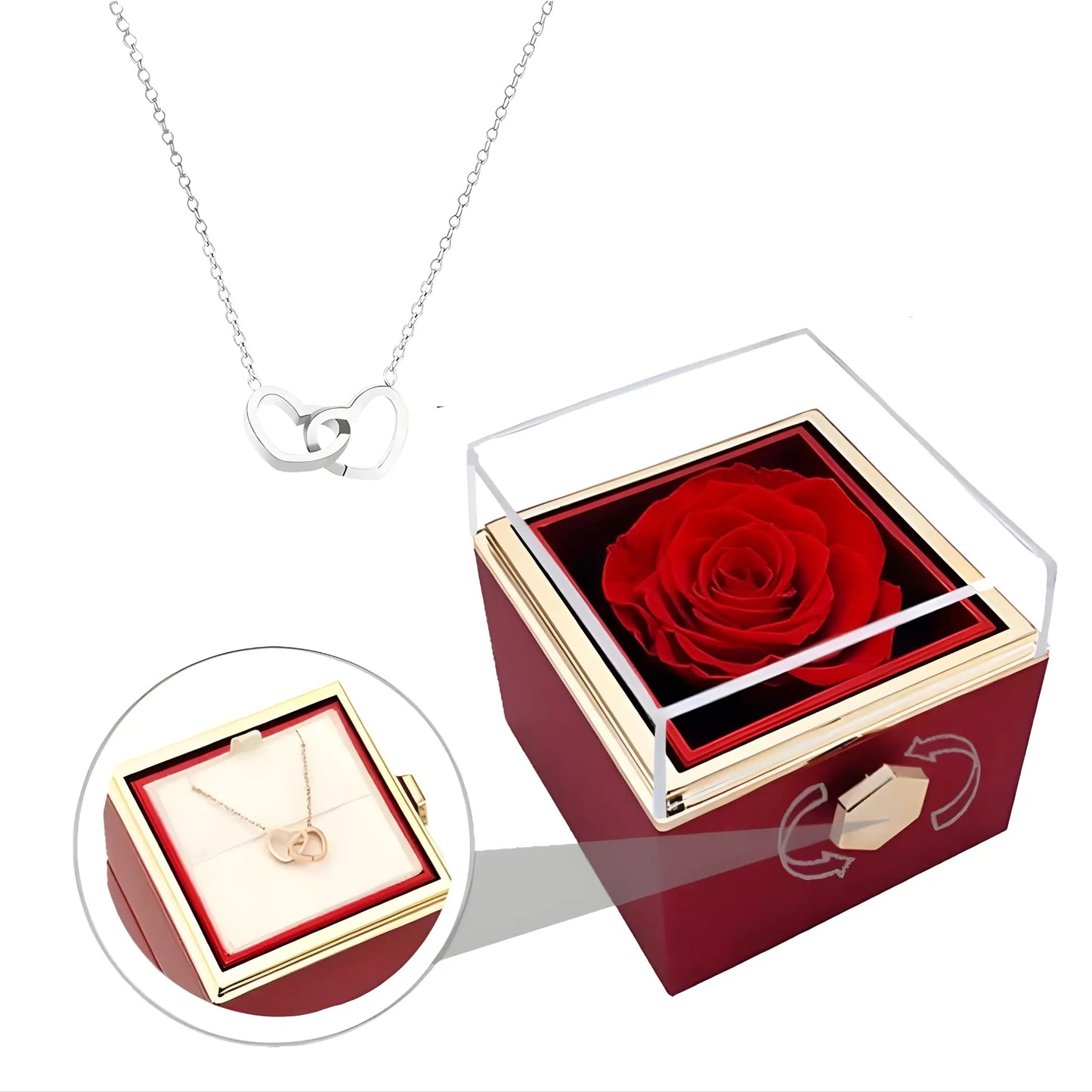 ダブルハートネックレス | 永遠の愛の誓い